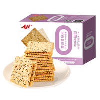 88VIP：Aji 无蔗糖高纤维奇亚籽苏打饼干办公室饱腹粗粮早餐休闲小吃零食