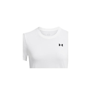 安德玛（UNDERARMOUR）春夏Tech女子训练运动短袖T恤1384231 白色100 XL