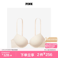 VICTORIA'S SECRET PINK 圆盘胸内衣2805舒适3/4罩杯聚拢外扩文胸胸罩女无痕聚拢 39H6香槟色 11202805 34A