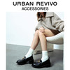 URBAN REVIVO2024春季女士经典通勤五金乐福单鞋UAWS40012