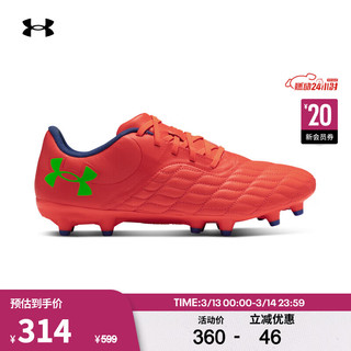 安德玛（UNDERARMOUR）秋冬Magnetico Select 3.0男女运动足球鞋3027039 红色600 36