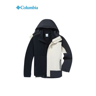 哥伦比亚 男防水防风保暖抓绒三合一冲锋衣WE4438