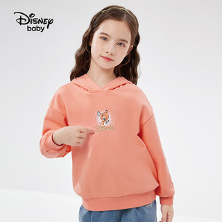 88VIP：Disney baby 迪士尼童装女童连帽卫衣2023秋季新款儿童时髦洋气宝宝秋装上衣潮