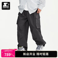 STARTER 24年男女同款时尚美式宽松工装裤 灰色 L 175/92A
