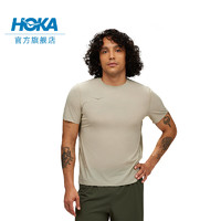 HOKA ONE ONE男款春夏专业跑步短袖T AIROLITE RUN SHORT SLEEVE 麦青色 XL