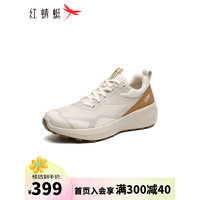 红蜻蜓【商场】健步鞋2024休闲慢跑鞋舒适运动鞋男DM036030 米灰色 43