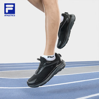 FILA 斐乐男鞋BOA NUVOLE 2路跑鞋2024夏季柔云鞋2运动鞋透气 黑-BK 42.5