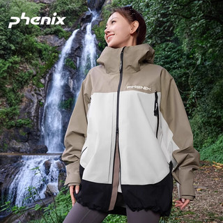 phenix冲锋衣2024年春季女士男款户外防水登山服外套 白/淡紫 S