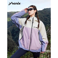 phenix冲锋衣2024年春季女士男款户外防水登山服外套 白/淡紫 M