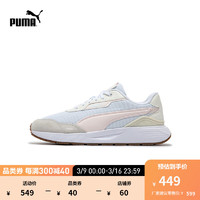 彪马（PUMA） 男女同款运动休闲鞋 RUNTAMED PLUS 391250 白-粉红色-米白色-06 48.5