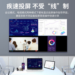 飞利浦(PHILIPS)100英寸会议大屏平板一体机 4K无线投屏可移动显示器 非触摸商用会议室智能显示大屏 开机直达 2250Q