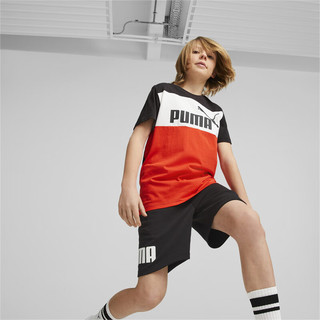 彪马（PUMA） 儿童男童运动休闲短裤 POWER SHORTS 673230 黑色-01 110