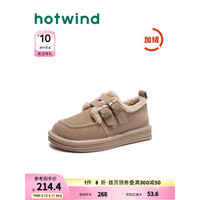 热风冬季女士时尚休闲靴 08杏色 40