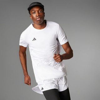 adidas跑步运动上衣短袖T恤男装夏季阿迪达斯IN1157 白 M