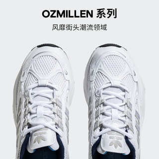 adidas 阿迪达斯 OZMILLEN轻盈百搭经典运动老爹鞋男女阿迪达斯官方三叶草 白 41