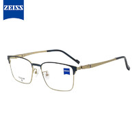 ZEISS 蔡司 光学镜架全框钛ZS23131LB020M男女款配镜眼镜框+蔡司防蓝光1.74 020拉丝金色/蓝玳瑁
