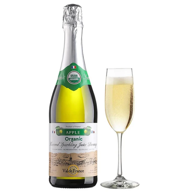 沃迪安（VAL DE RANCE）【有机认证】进口沃迪安无醇起泡酒果汁果酒无酒精气泡酒 青苹果口味750ml*1