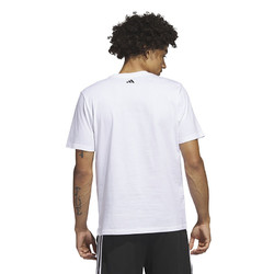 adidas 阿迪达斯 短袖男夏季新款卡通图案篮球运动白色棉T恤IC1866