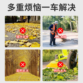 博粤树叶吸扫车扫吸一体公园物业道路收集车 落叶吸扫机汽油机扫地车