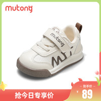 Mutong 牧童 学步鞋2024春秋新款童鞋男童机能软底婴儿面包鞋网面女宝宝鞋