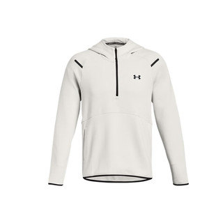 安德玛（UNDERARMOUR）秋冬Unstoppable男子训练运动连帽卫衣1379811 白色114 L