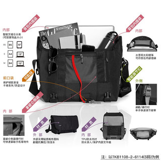 TIMBUK2邮差包单肩包男信使包潮流休闲旅行运动斜挎包帆布包男女新年 音速黑 S