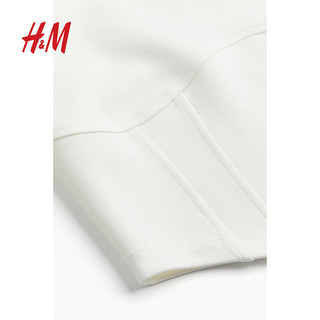 H&M2024春季女装紧身胸衣款上衣1233309 白色 170/116A