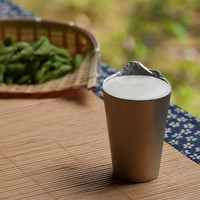 银雅堂纯锡制啤酒杯富士山酒具烧酒杯白清酒杯家用乔迁礼