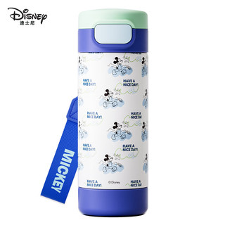 迪士尼（Disney）儿童保温杯316不锈钢直饮水杯便携防摔随手保温杯HM3430M 绿色-430ml