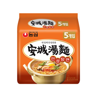 NONGSHIM 农心 韩国辛拉面汤面袋面多连包方便面泡面速食面 安城汤面5连包