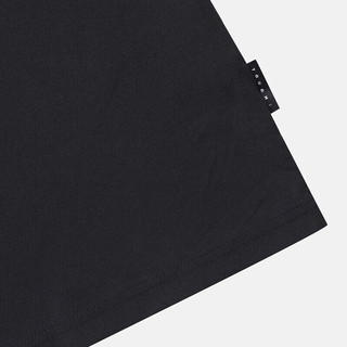 迪桑特（DESCENTE）T恤男女款字母标时尚休闲舒适运动圆领短袖t恤 黑色BLK0 110