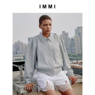 IMMI超薄精纺长袖夹克上衣132JK025X 白色 1