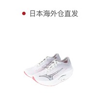 Mizuno 美津浓 日潮跑腿Mizuno美津浓 男女训练活动步行鞋运动鞋 白色银色 25 A-