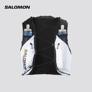 萨洛蒙（Salomon）男女款 户外运动强制装备补水水袋包ADV SKIN 12 RACE FLAG SET 黑色/白色 C20124 L