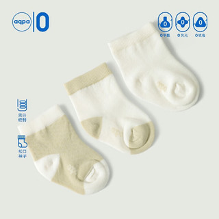 aqpa 宝宝有机棉袜 3双装