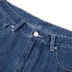 GXG 商场同款寻迹海岛系列蓝色宽松锥形牛仔裤 22年夏季新品