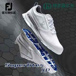 FootJoy 高尔夫球鞋男士Superlites XP无钉运动球鞋FJ轻量防滑舒 58087-白 7=40码