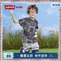 Levi's 李维斯 Levis李维斯童装男童短袖t恤夏季2023新款儿童半袖腰果花潮流上衣