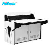 HiBoss 操作台调度台监控室工作台操控机房操作台 两联钢木控制台
