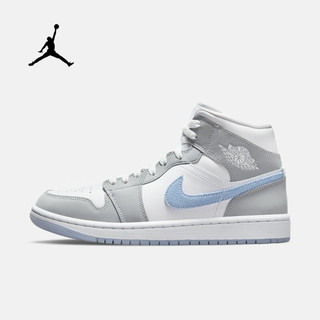 NIKE 耐克 AIR JORDAN 正代系列 Air Jordan 1 Mid 女子篮球鞋 BQ6472-105 白蓝 36