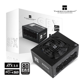 利民 额定850W TR-TPFX850 白金全模组电脑电源 SFX ATX3.0 压纹线版