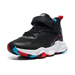 erke鸿星尔克缓震耐磨轻便男童篮球鞋春夏中大童儿童篮球鞋魔术贴男