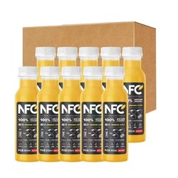 NONGFU SPRING 农夫山泉 nfc果汁300ml*10瓶散装不加水不加糖橙汁芒果汁饮料