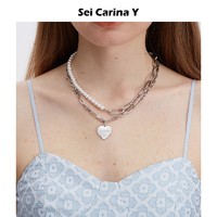 Sei Carina Y seicarinay SCY02-08-2 女士双链珍珠项链