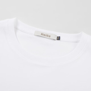 海一家舒适全棉短T2024年夏季时尚印花男士经典圆领短袖T恤 米白花纹07 190/104A
