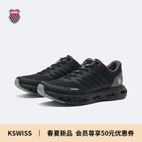 盖世威（K·SWISS）男跑鞋 24春季 时尚舒适减震运动休闲鞋9277-M 030纯黑/梦幻银 41