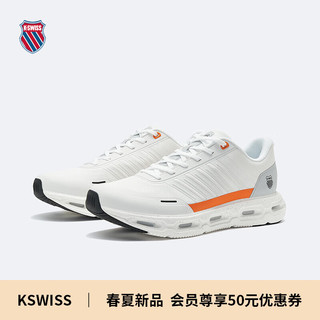 盖世威（K·SWISS）男跑鞋 24春季 时尚舒适减震运动休闲鞋9277-M 100温布尔登白 43