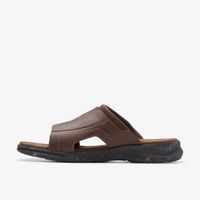其乐（Clarks）Walkford Band男鞋凉拖鞋皮面缓冲防滑夏季26176962 Brown 10.5=44