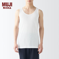 无印良品 無印良品 MUJI 男式 莱赛尔 背心 男士 男款 无袖 FA19NC4S 白色 XS 160/84A