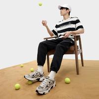 FILA 斐乐 男装FUSION系列男式运动T恤男网球系列宽松百搭针织短袖衫